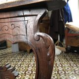 Chaise prie-dieu en palissandre ouvragé ancienne