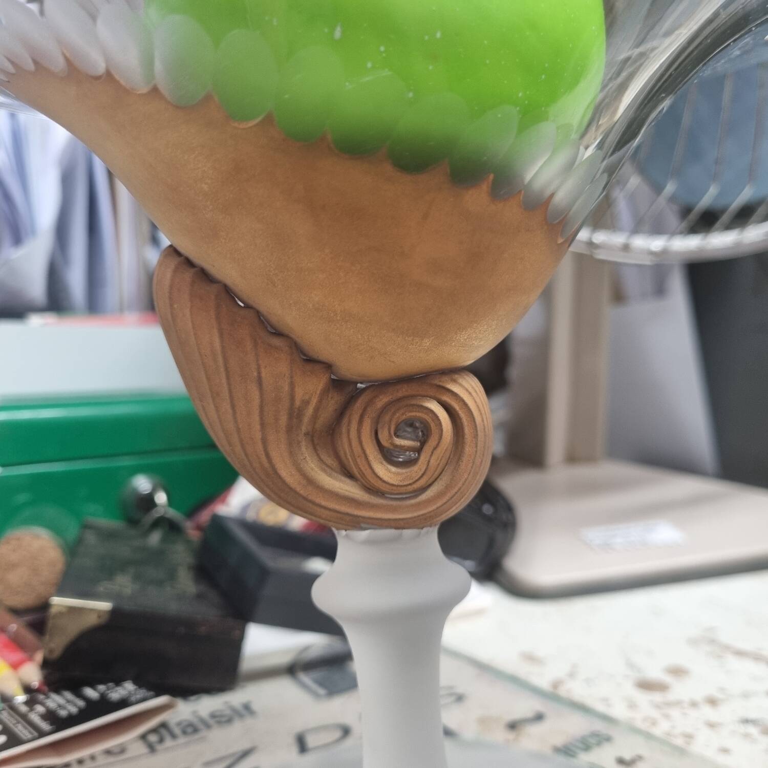 Crystal compote bowl, Italy Circa 1950