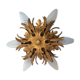 Gold metal leaf ceiling, 60s