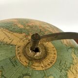 Globe map world 1880 Ernst Schotte