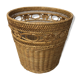 Basket rattan braided