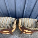 Pair of Louis XVI style armchairs