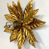 Hans Kogl vintage golden wall lamp