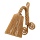 Audoux & minet rope wall light, france 1950