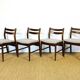 4 Scandinavian teak chairs 1960