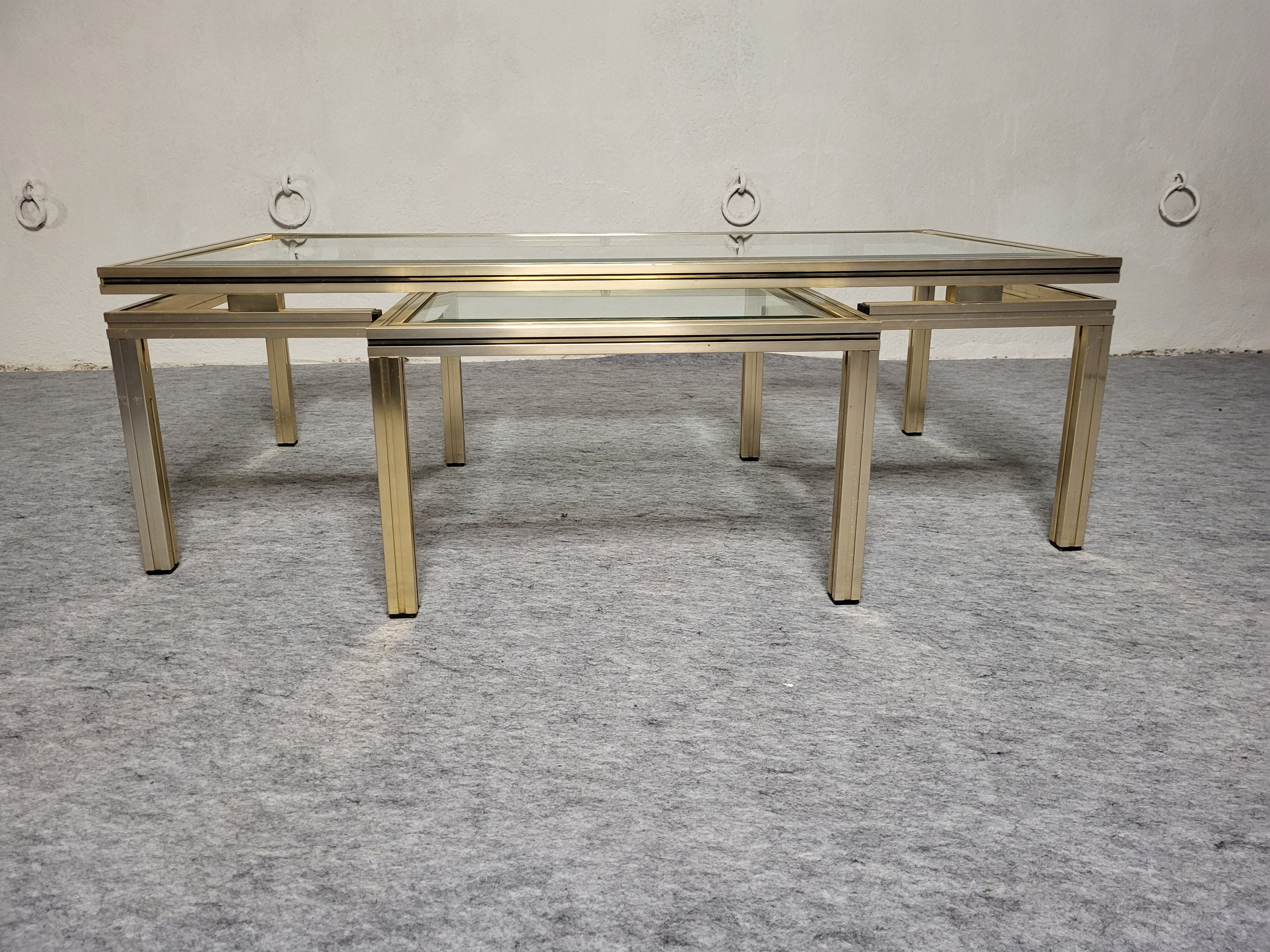 Nesting coffee table Pierre Vandel 1970