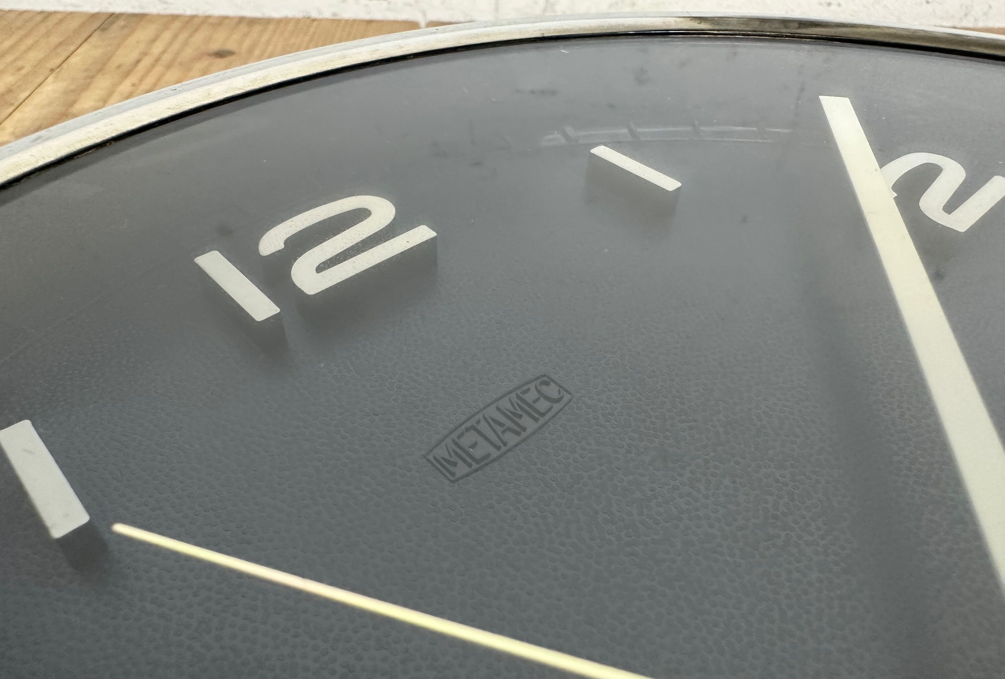 Vintage Blue Bakelite Electric Wall Clock from Metamec, 1970s