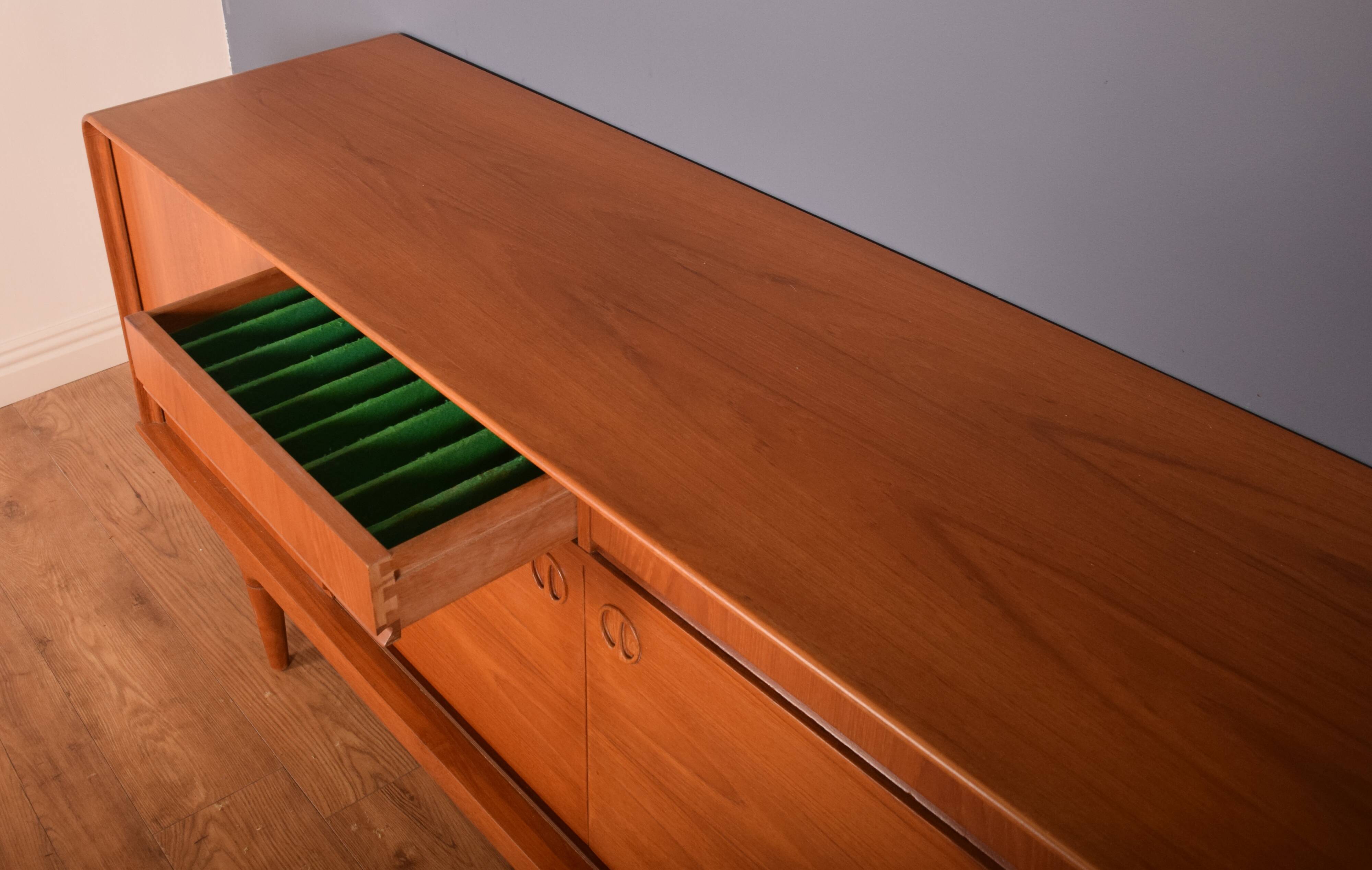 Restored Retro Teak Danish 1960s Clausen & Søn Sideboard