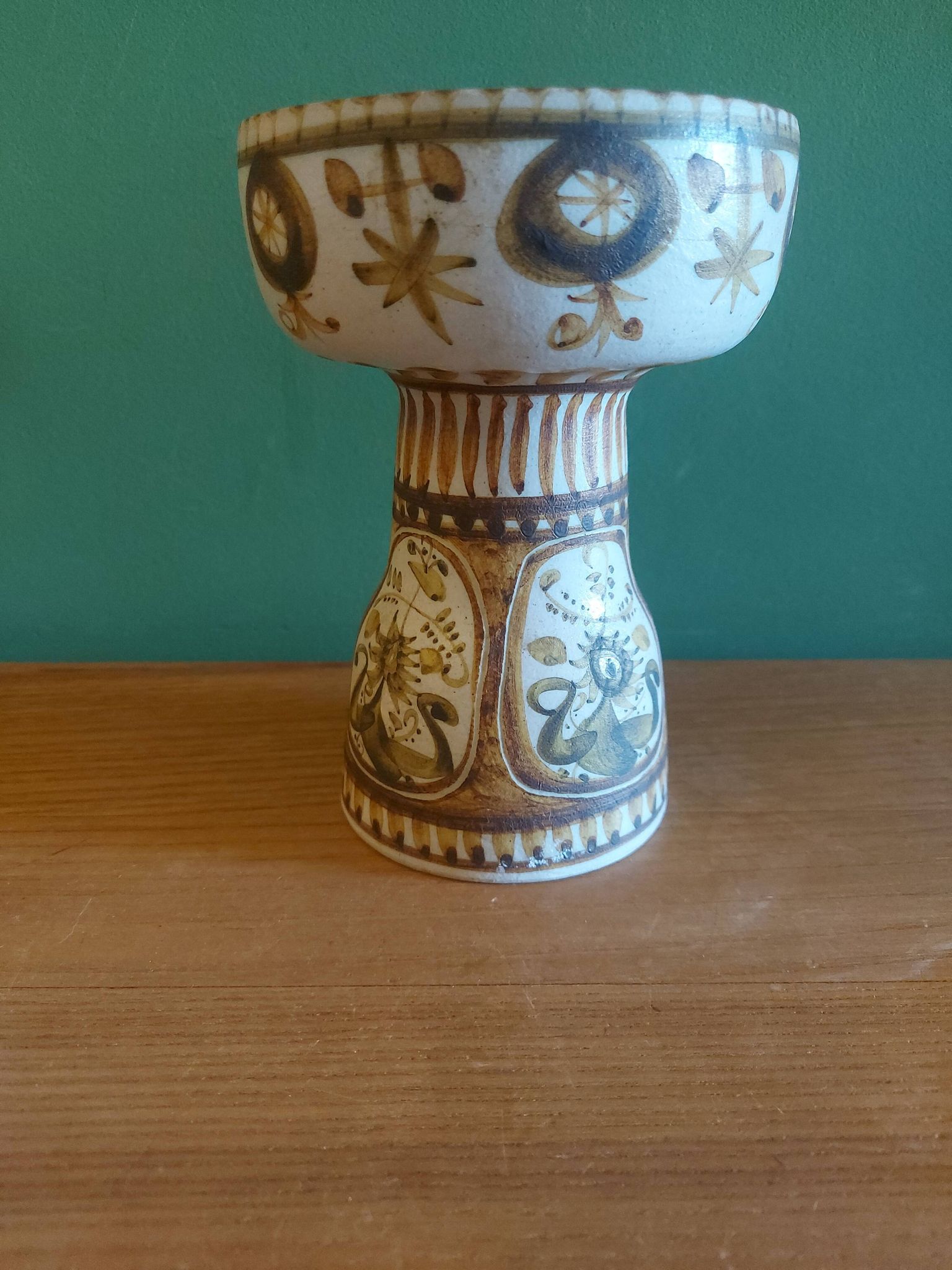 Vintage Keraluc ceramic candle holder