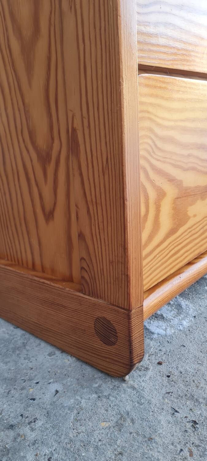 Pine chest of drawers 1970