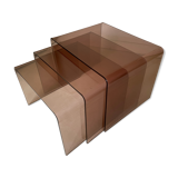 Michel Dumas pull-out table vintage 1970s