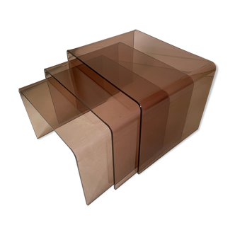 Michel Dumas pull-out table vintage 1970s