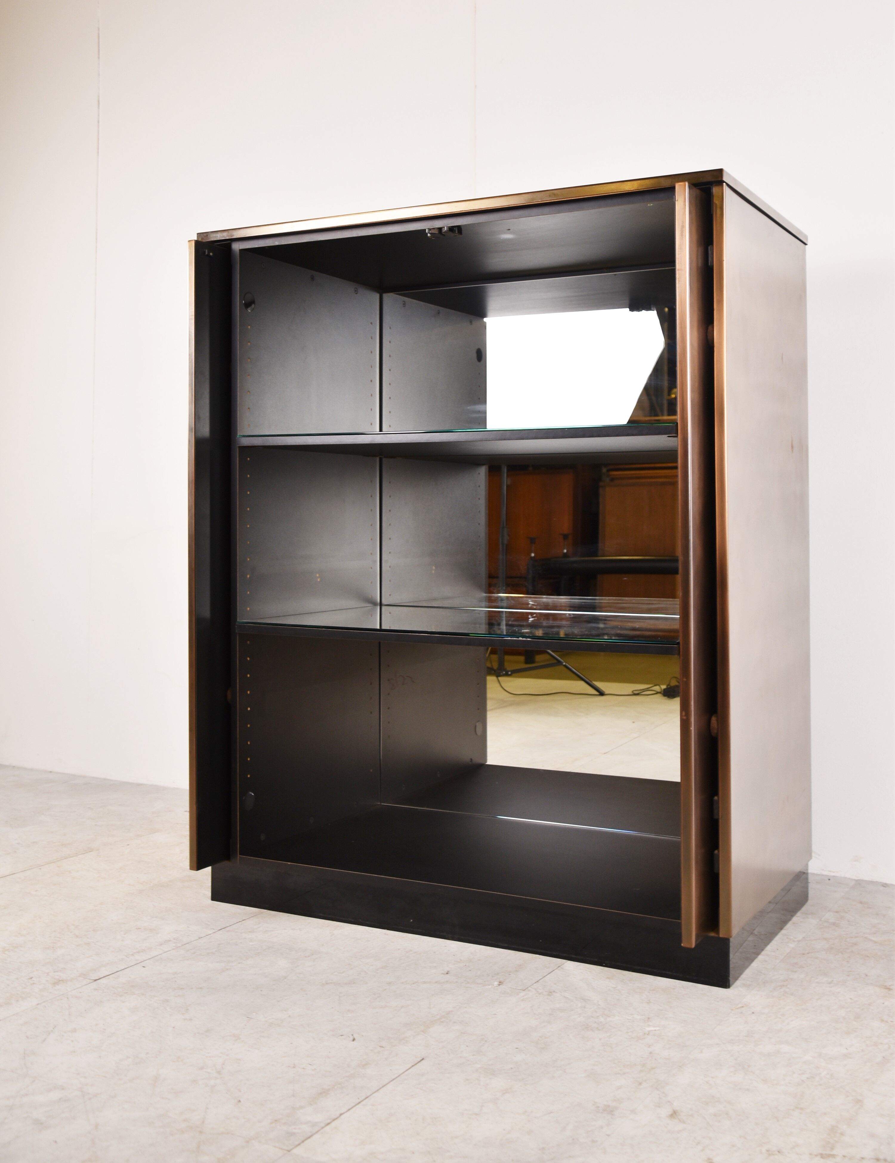 Vintage  belgochrom bar cabinet, 1980s