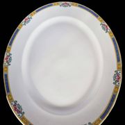Large oval dish in Limoges porcelain by Bernardaud & Cie – Art Deco