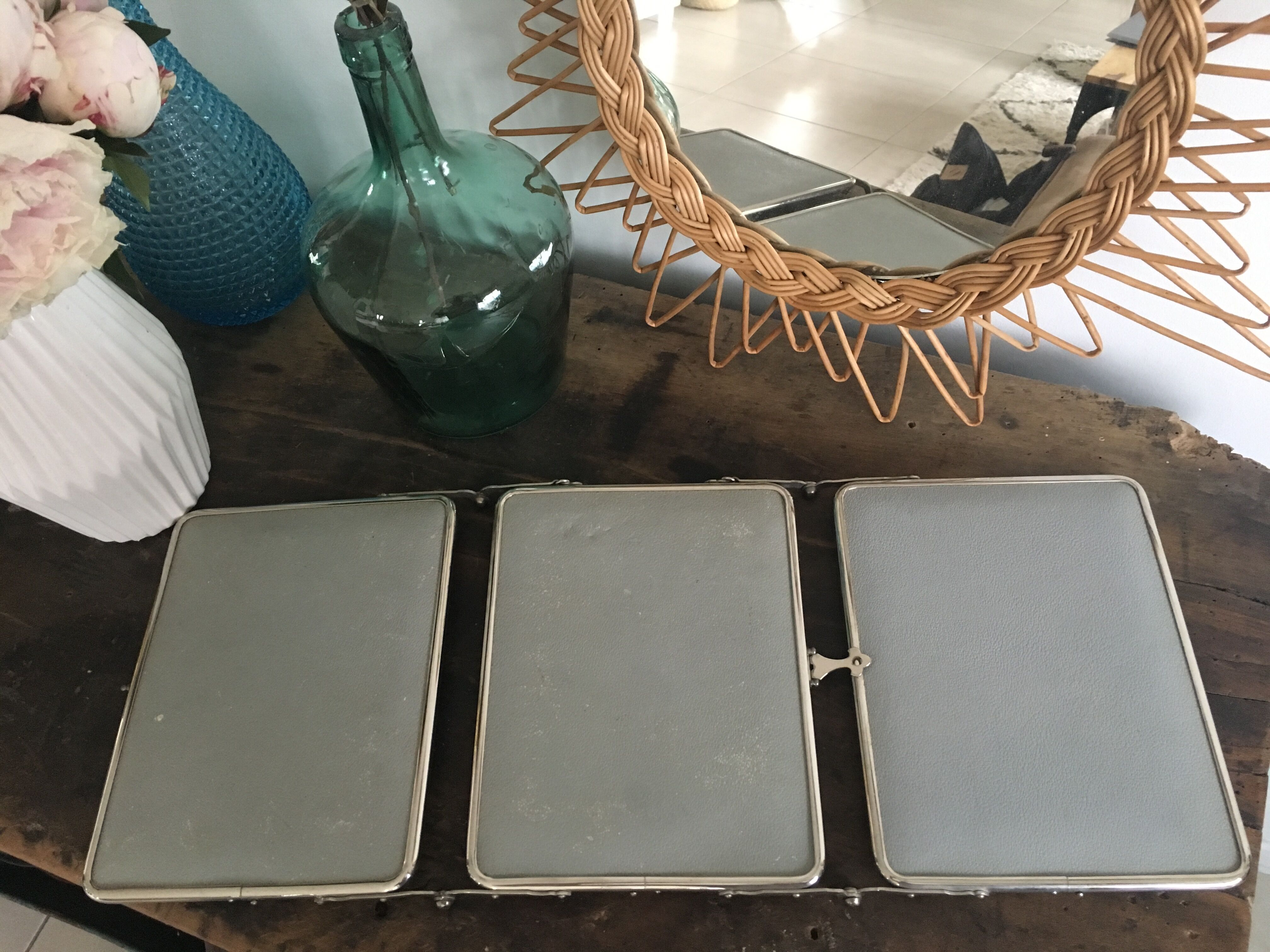 Barber triptych mirror 22.5 x 57cm