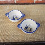 2 old Breton earthenware bowls – Pornic & MBFA