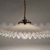 Opaline glass pendant light