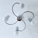 Vintage Space Age Ceiling Light, Chrome