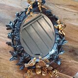 Stucco cherub mirror 65cm by 50cm