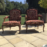Pair of 19th century armchairs