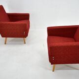 Paire de fauteuils des années 1950, Tchécoslovaquie