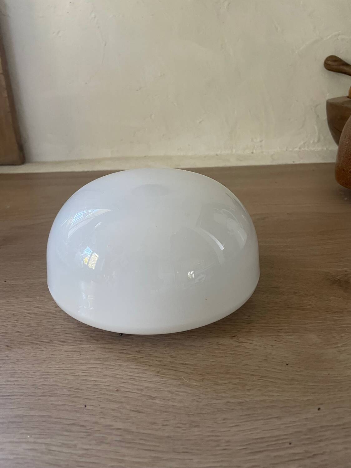 Vintage opaline glass ceiling light