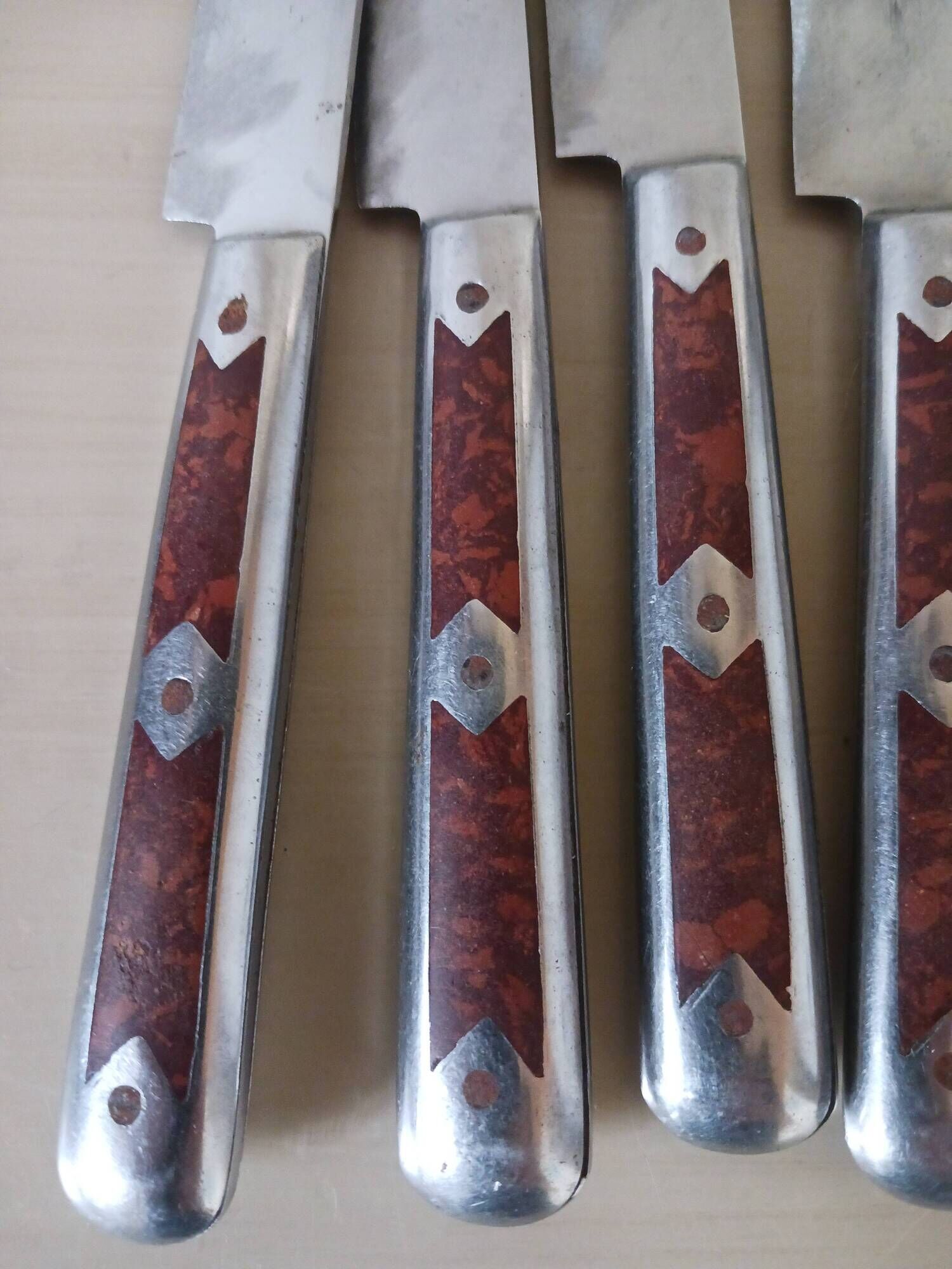 Art Deco style knives.