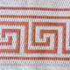 Beige jute and terracotta rug - 168x118cm