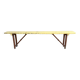 Folding all-wood guinguette bench - vintage mid-XXth