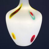 Multicoloured opaline glass pendant light from Murano by Stilnovo, Italy, 1950s.