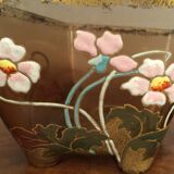 Small cut Legras glass enamelled new art