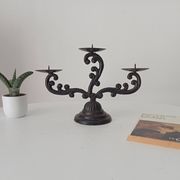 Old enamelled cast iron chandelier