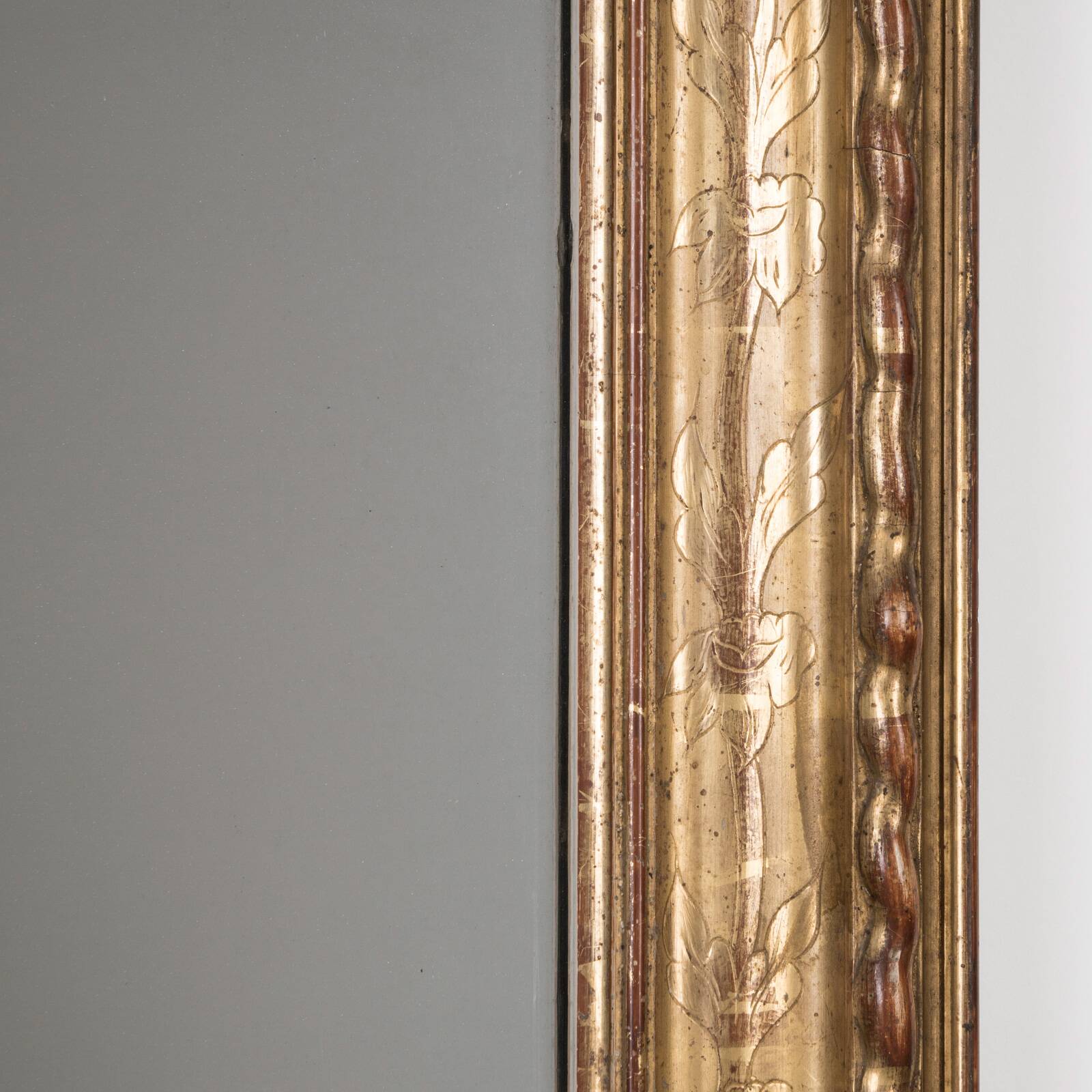 Louis Philippe Mirror with Gilded Legs