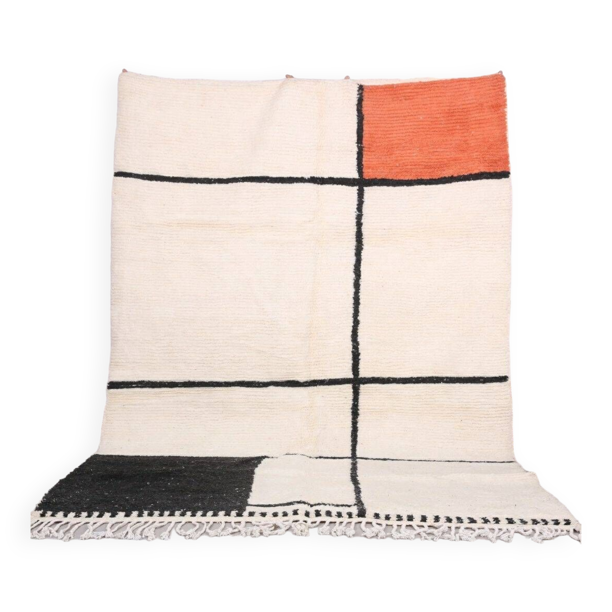 Handmade wool Berber rug 300X200 cm