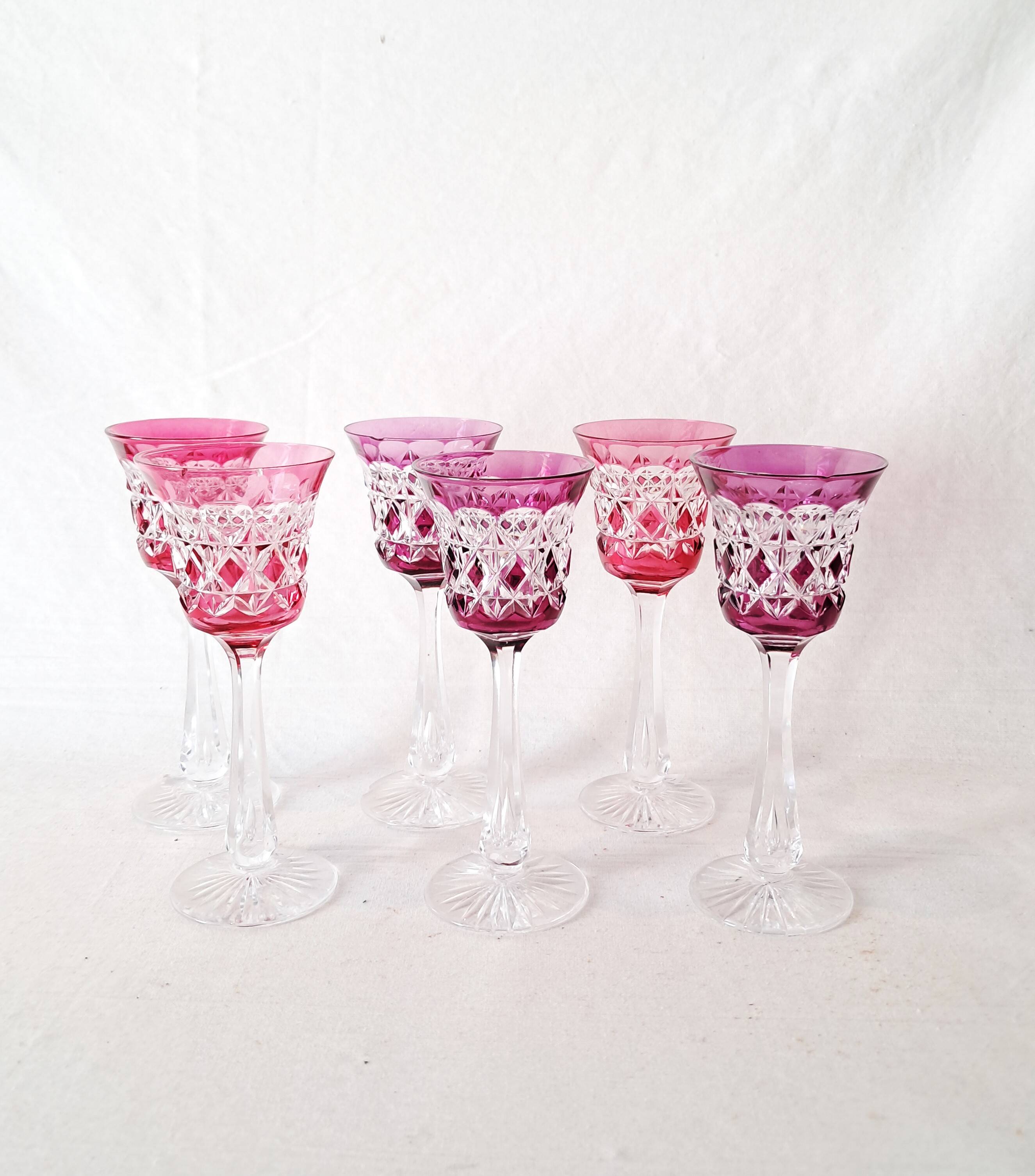 Cut glass shot glasses