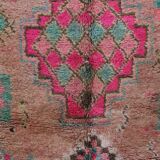 Moroccan pink carpet - 149 x 348 cm