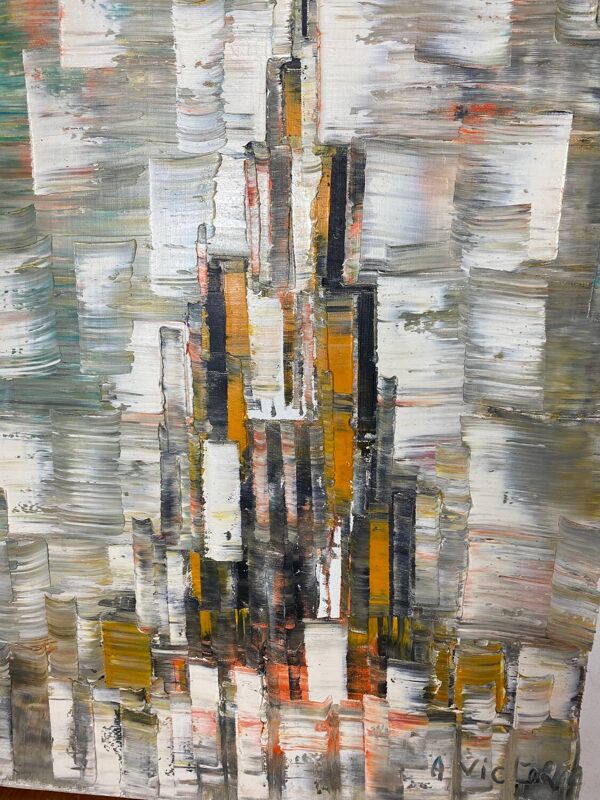 Huile sur toile A.Victoria