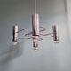Geometric chandelier in chrome metal, design by Gaetano Sciolari, 1970.