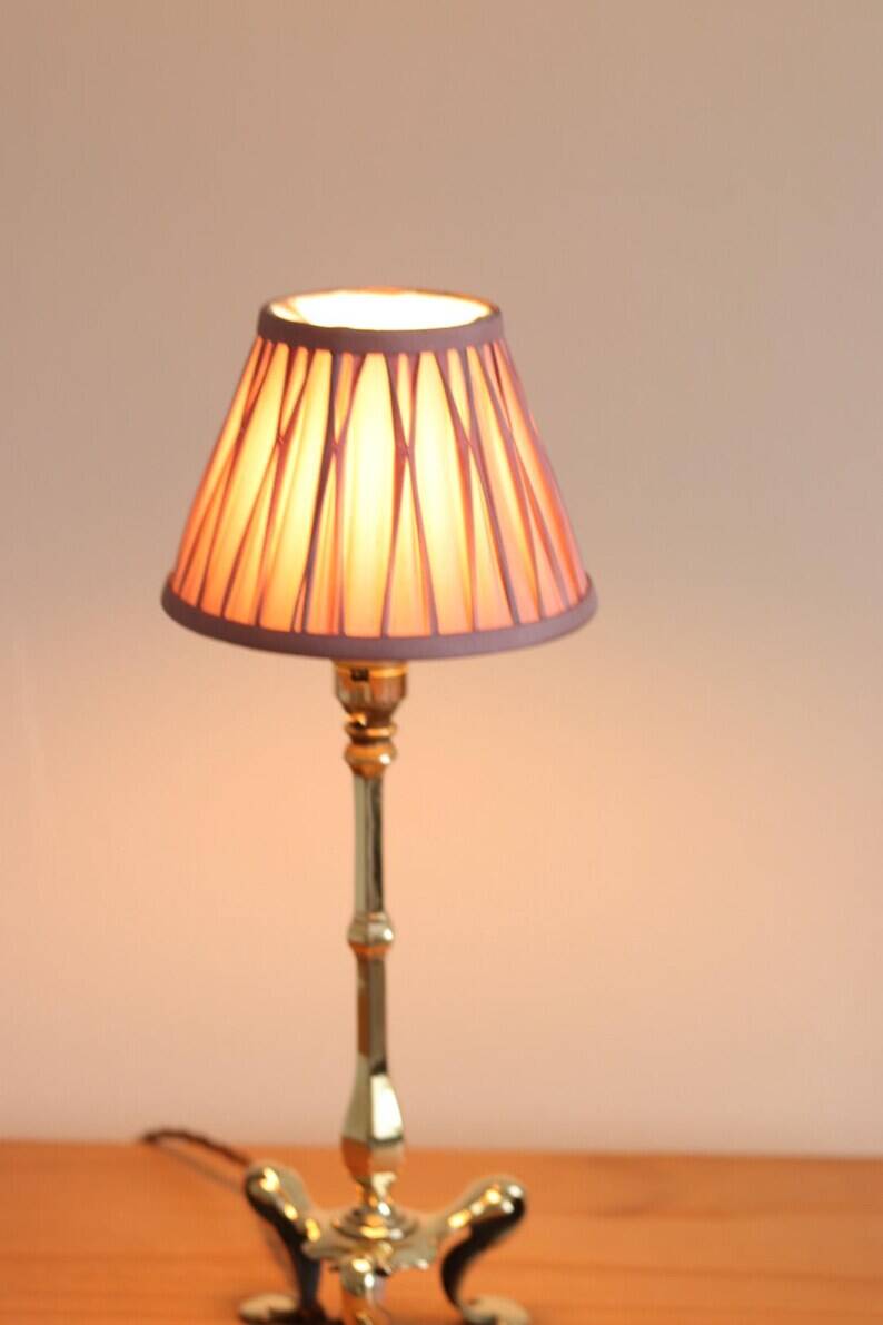 Pair Of Victorian Antique Brass Pullman Railway Carriage Table Lamps