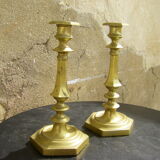 Pair of antique candle holders