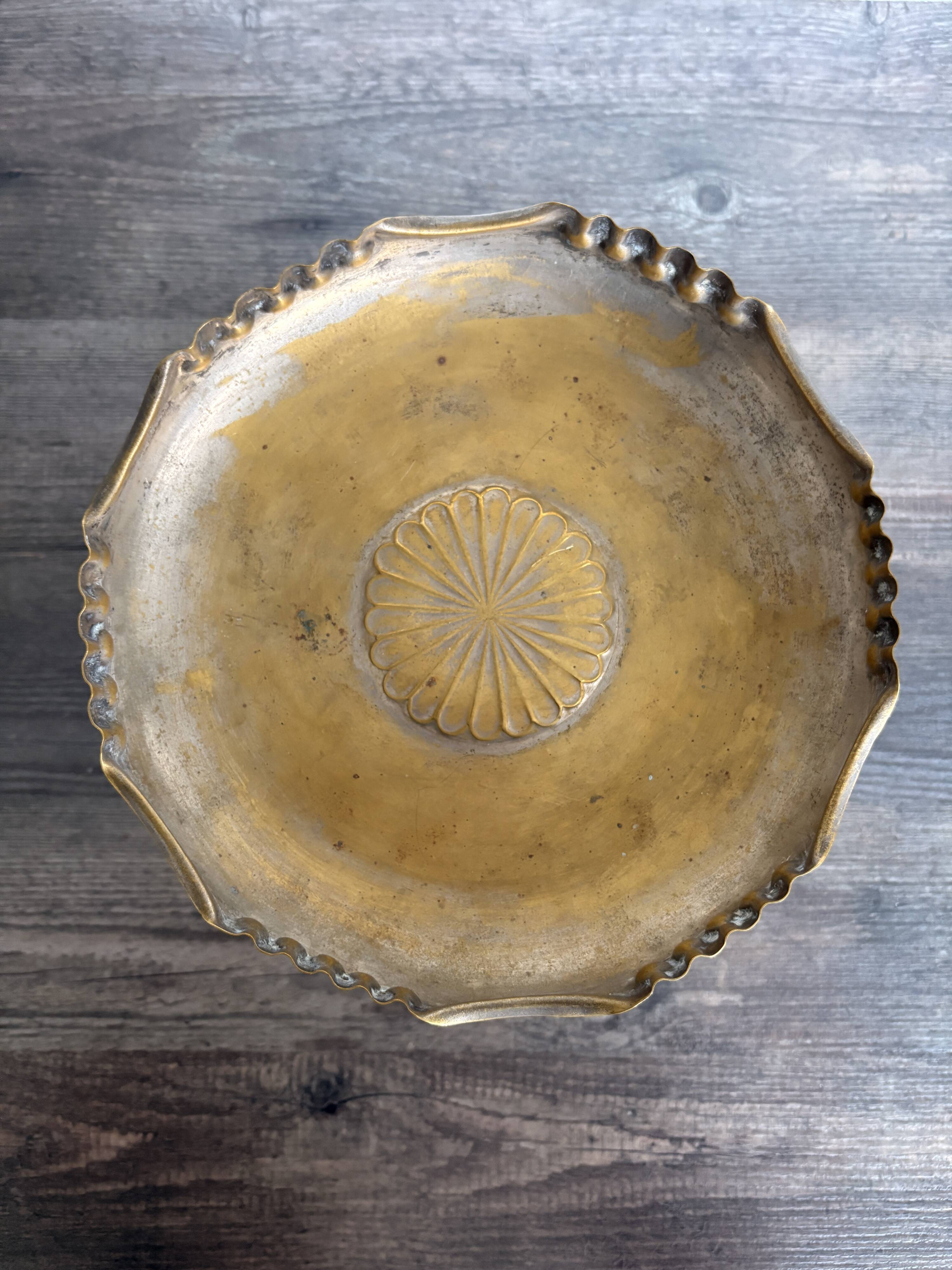 Art Deco gilt metal cup