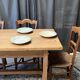 Small farmhouse table in solid oak