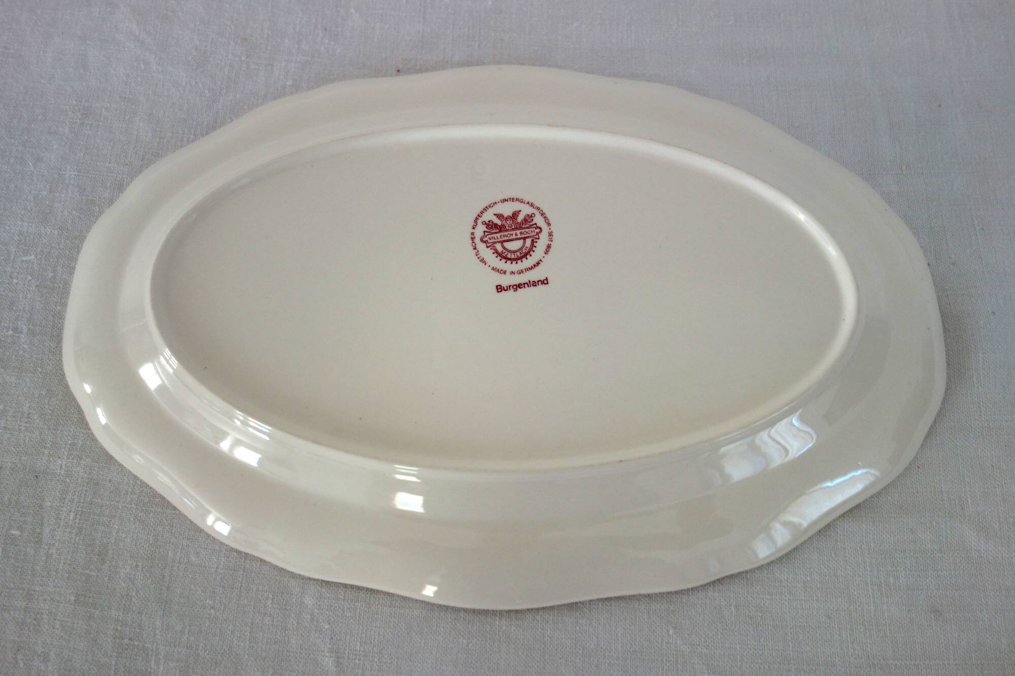 3 plates Villeroy & Boch model Burgenland red
