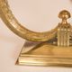 Pair of gilt bronze genet et michon lamps with original shades