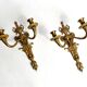 Bronze wall sconces Louis XVI, Belle Époque circa 1880–1910