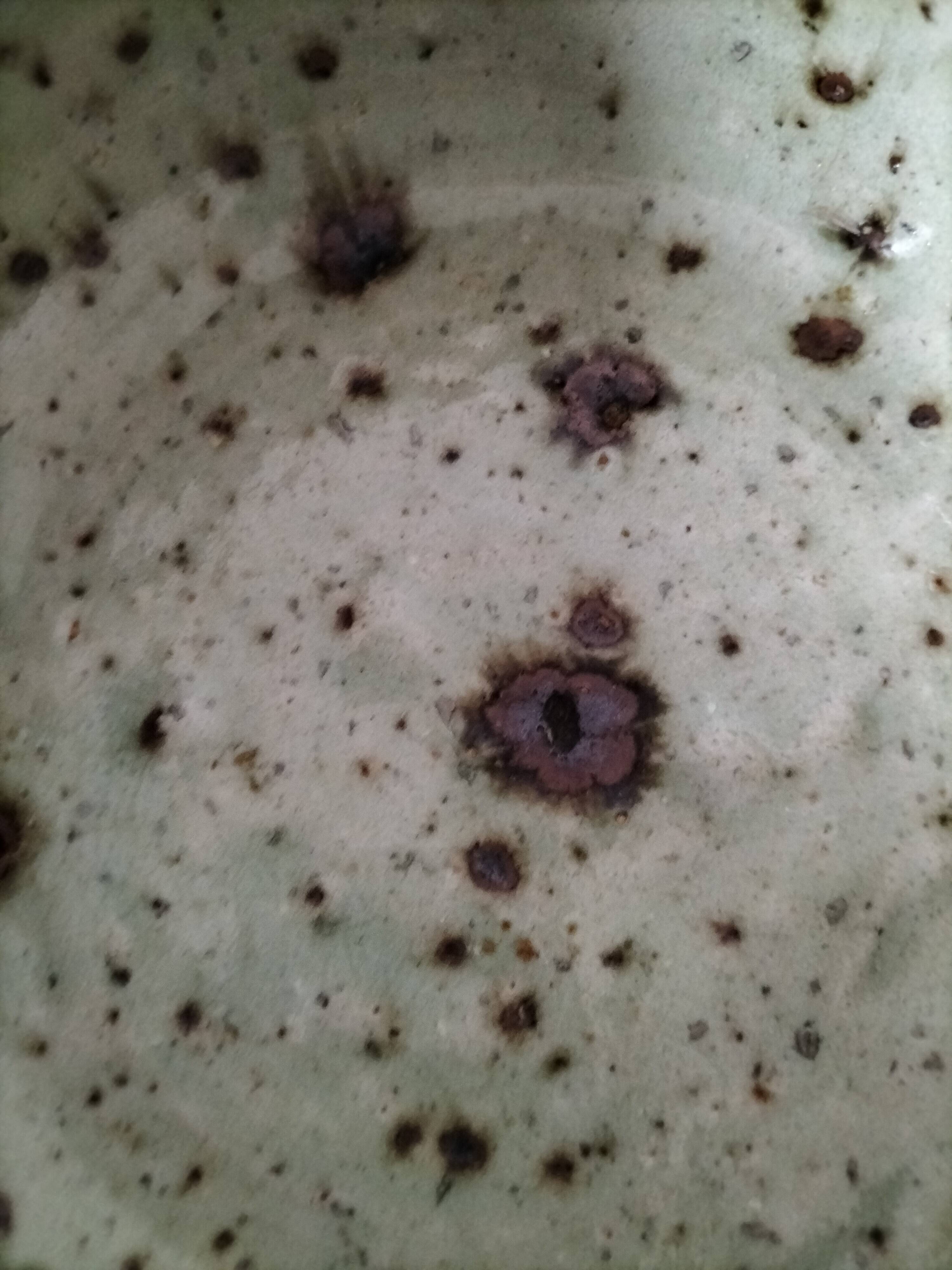 4 glazed pyrite stoneware bowls from the 70s