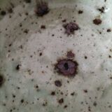 4 glazed pyrite stoneware bowls from the 70s