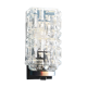 Applique rectangulaire en verre moulé