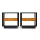 Art Deco bedside tables, 1930s, set of 2