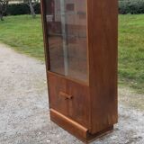 Art deco walnut showcase